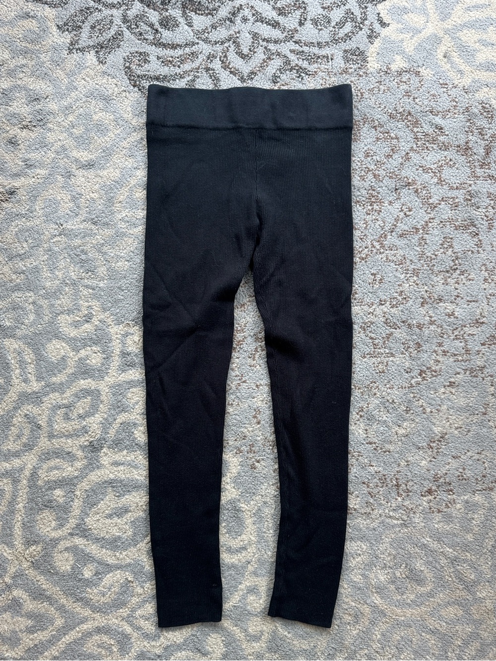 Mossimo Supply Co. Ribbed Knit High Waist Leggings Black Large